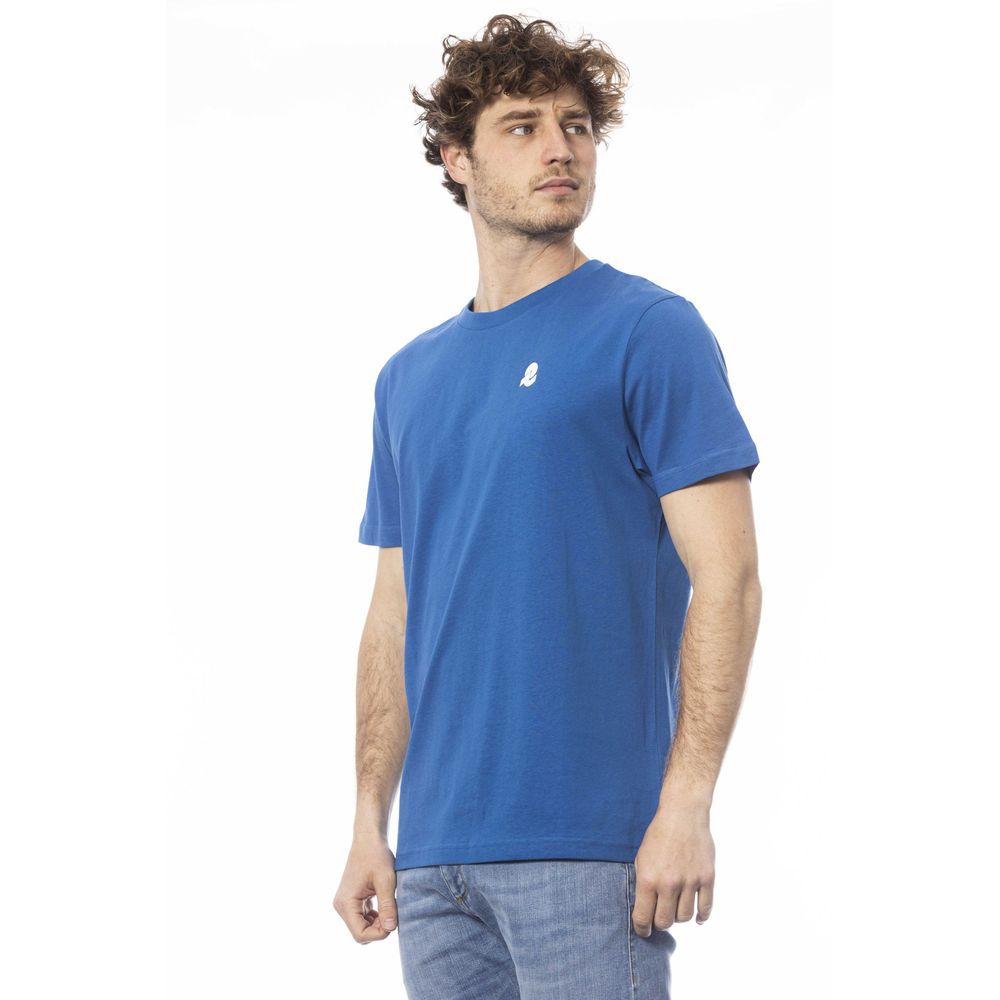  - Blue Cotton Men T-Shirt