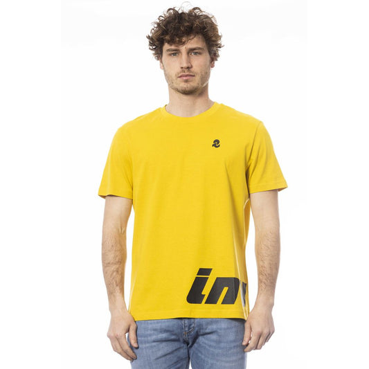  - Yellow Cotton Men T-Shirt