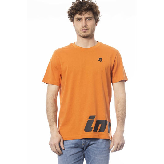  - Orange Cotton Men T-Shirt