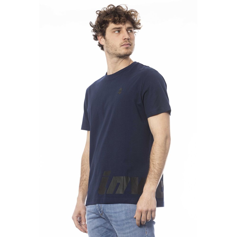  - Blue Cotton Men T-Shirt