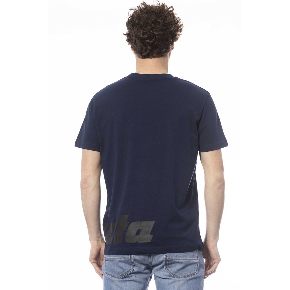  - Blue Cotton Men T-Shirt