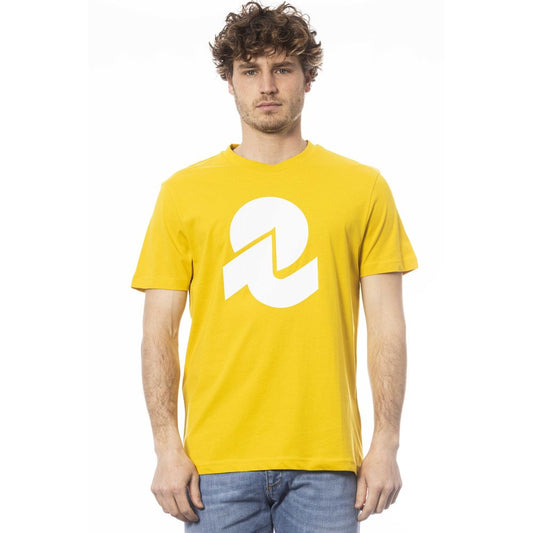  - Yellow Cotton Men T-Shirt