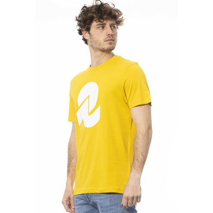  - Yellow Cotton Men T-Shirt