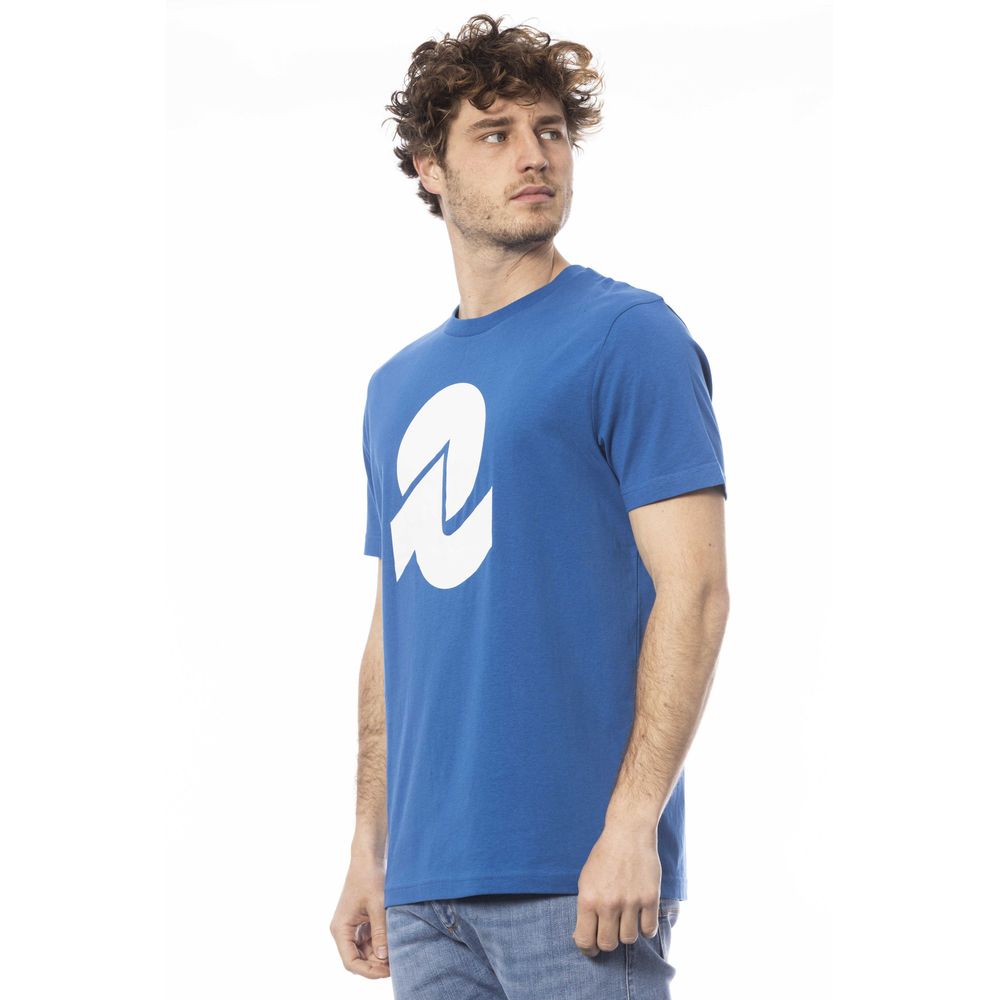  - Blue Cotton Men T-Shirt