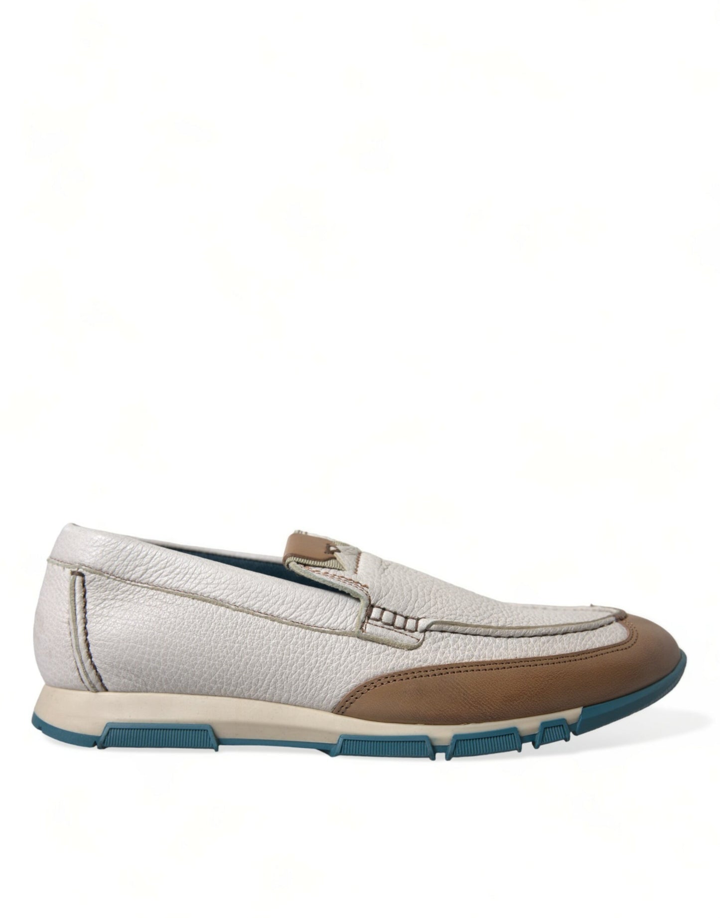  - Elegant White Deerskin Loafers