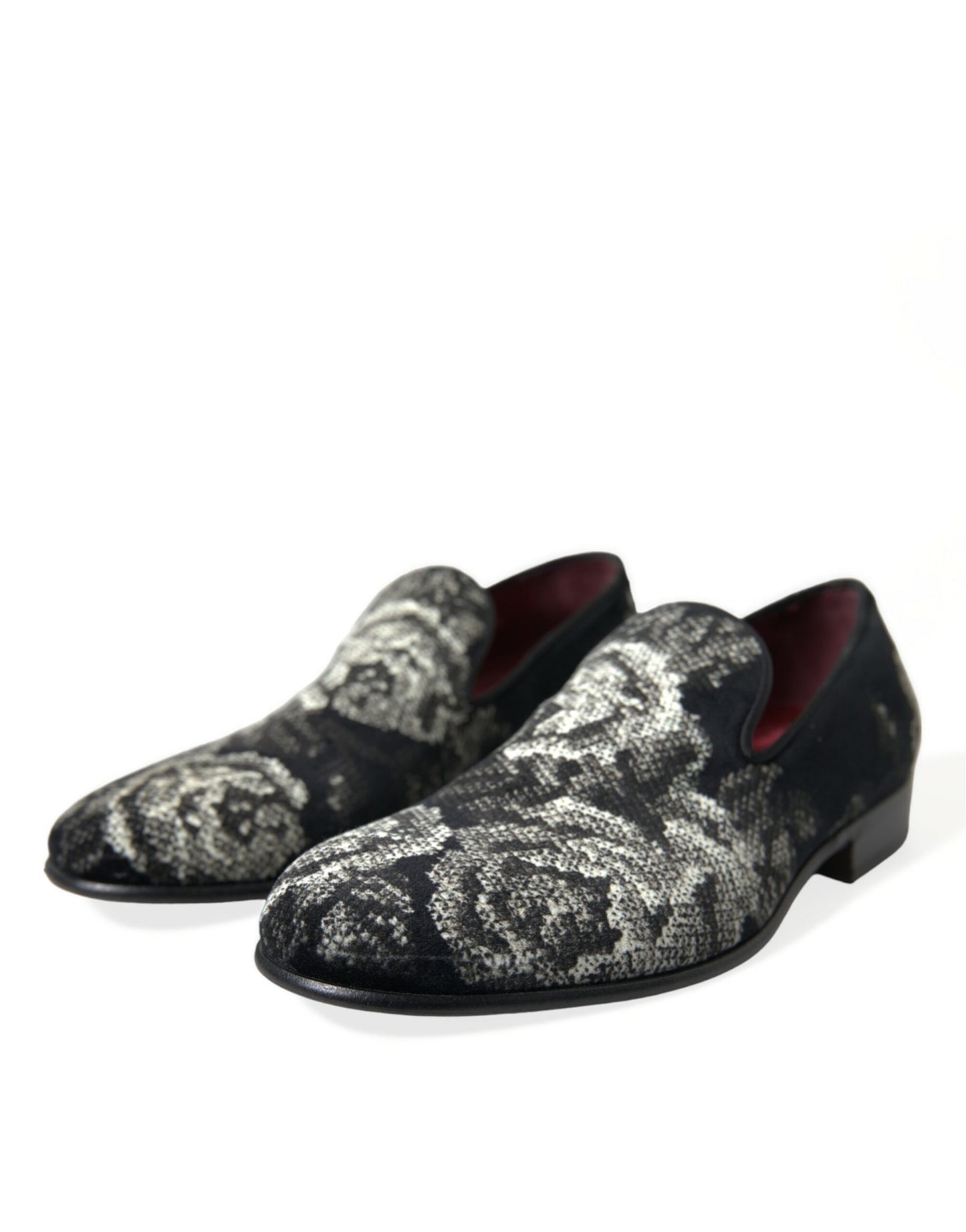  - Elegant Floral Velvet Loafers