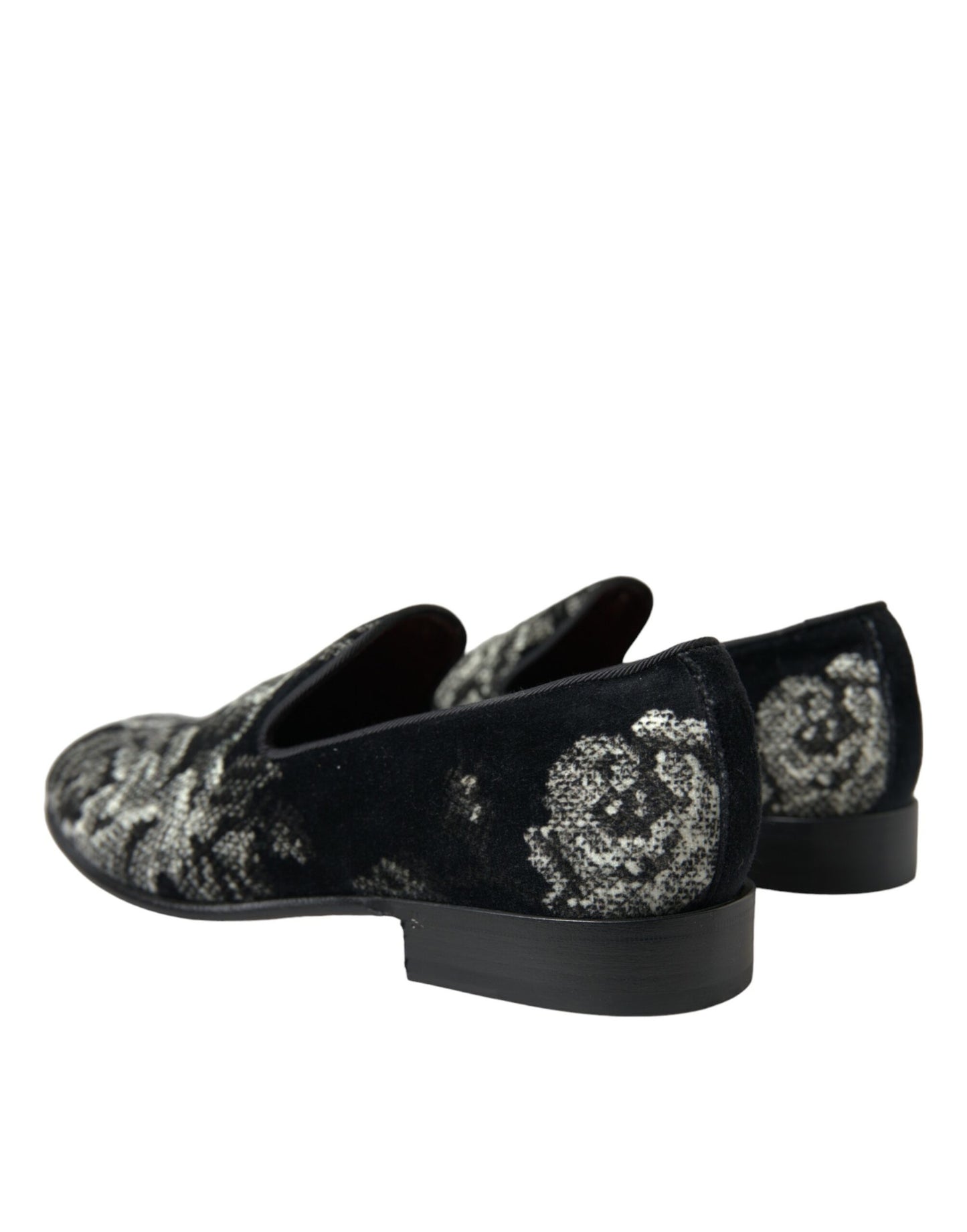  - Elegant Floral Velvet Loafers