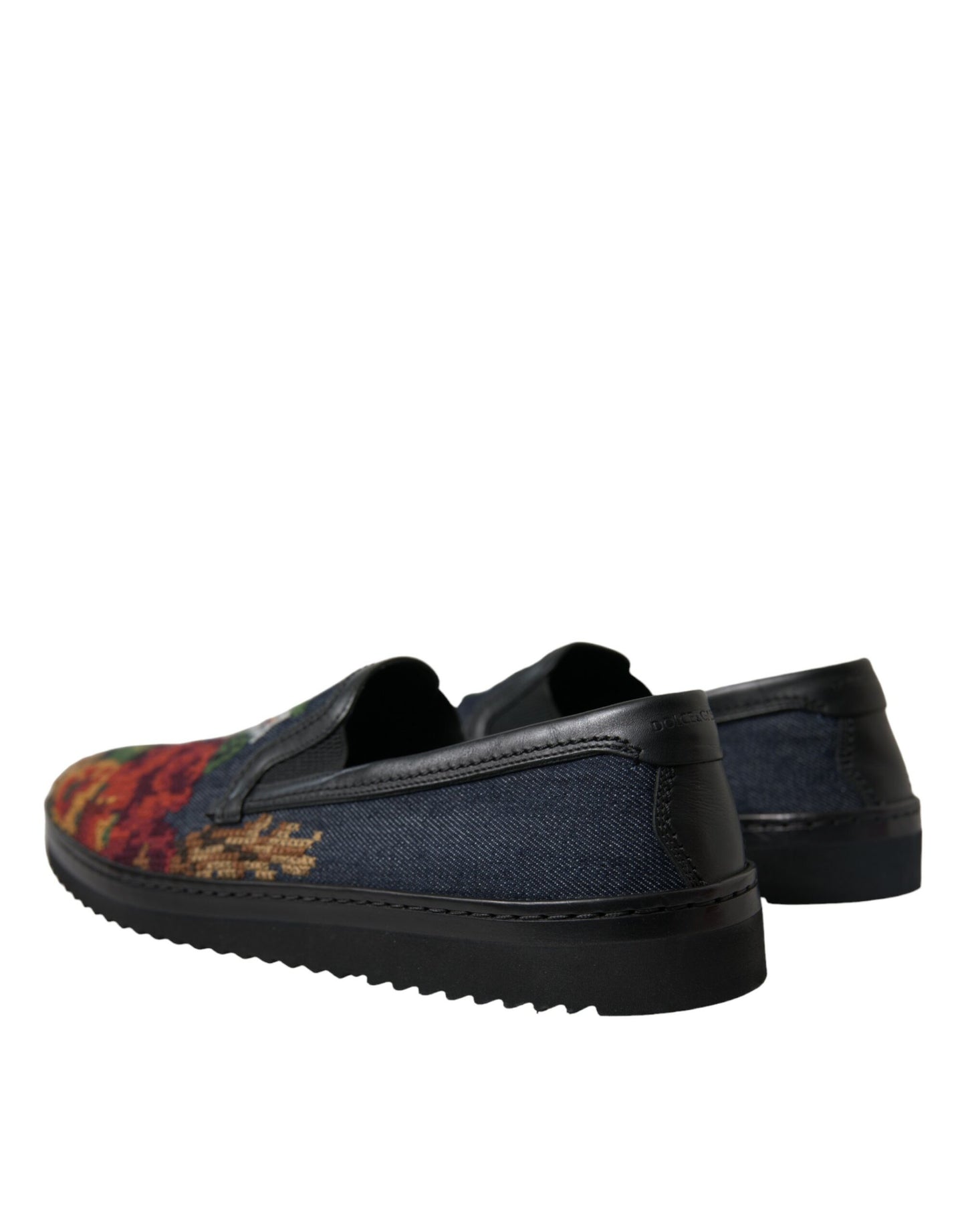  - Elegant Multicolor Floral Loafers