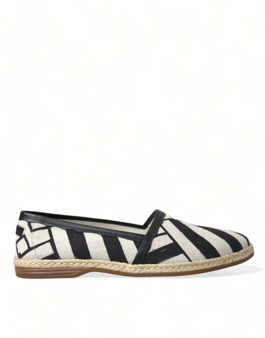  - Chic Striped Canvas Espadrilles