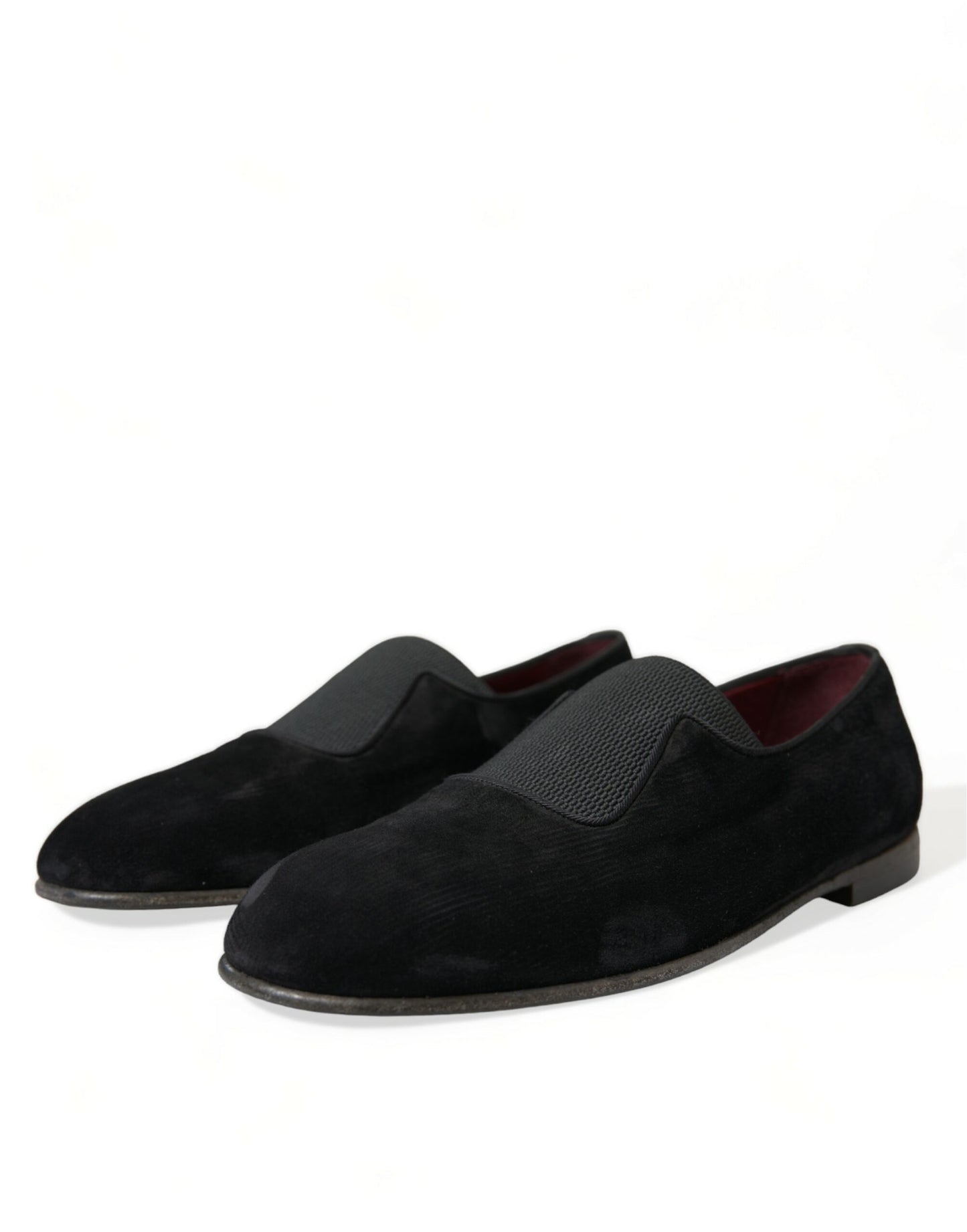  - Elegant Black Velor Loafers for the Discerning Gentleman