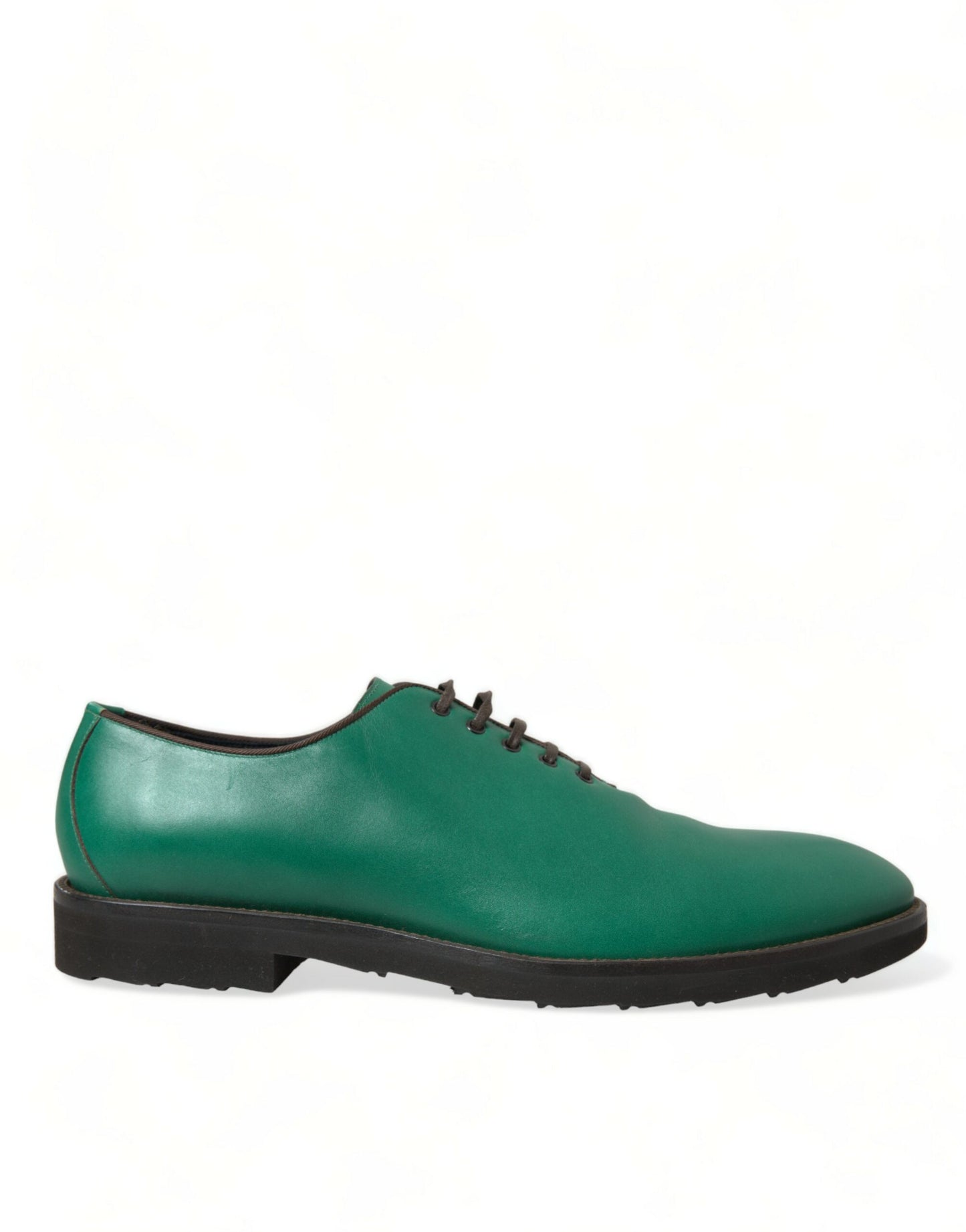  - Elegant Green Leather Oxford Dress Shoes