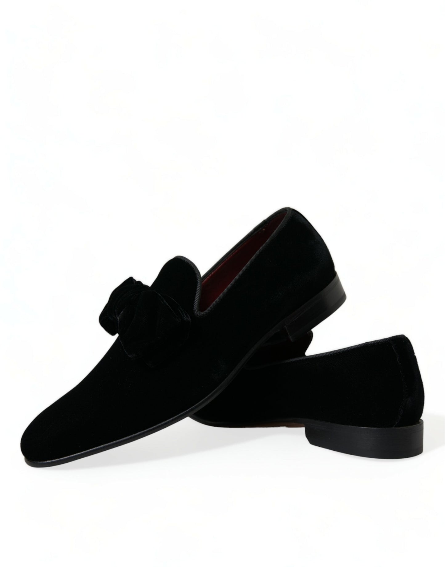  - Elegant Black Velvet Loafers - Men's Luxury Footwear