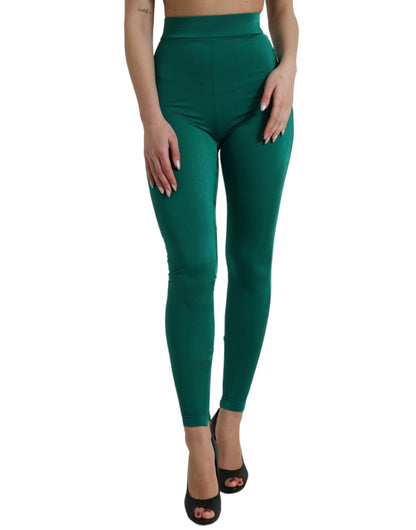  - Green High Waist Designer Leggings