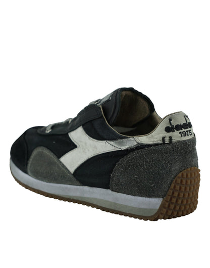  - Black and Gray Equipe H Dirty Stone Wash Evo Sneakers