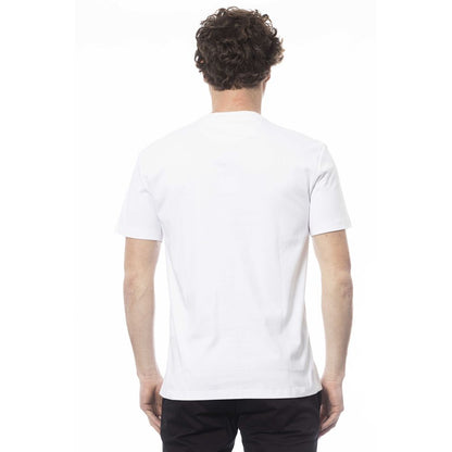  - White Cotton Men T-Shirt