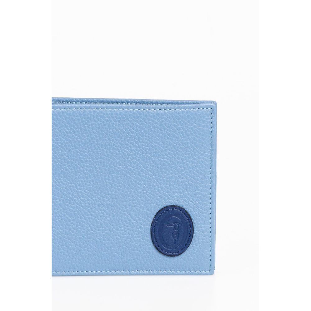  - Light Blue Leather Men Wallet