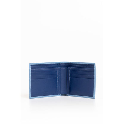  - Light Blue Leather Men Wallet