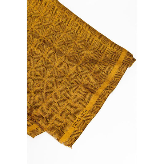  - Yellow Viscose Men Scarf