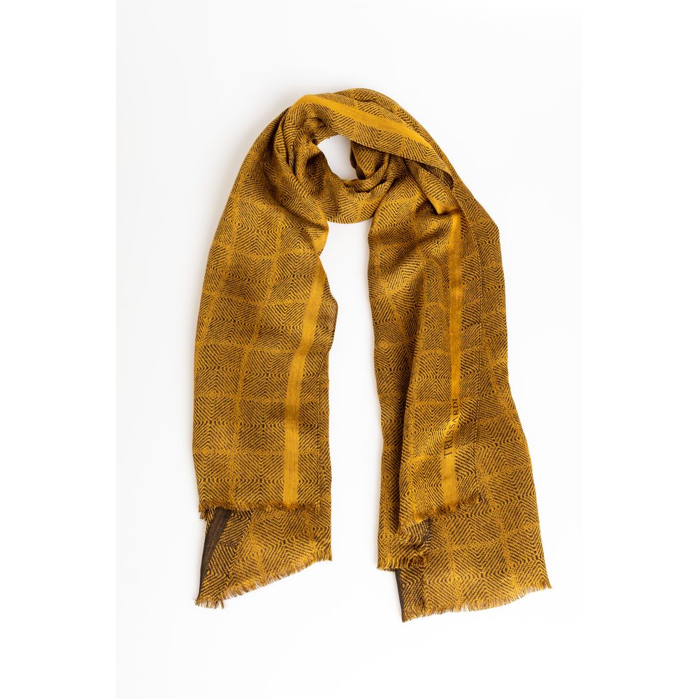  - Yellow Viscose Men Scarf