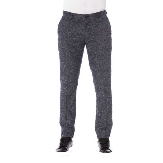  - Black Cotton Men Trousers