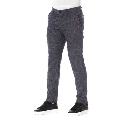  - Black Cotton Men Trousers