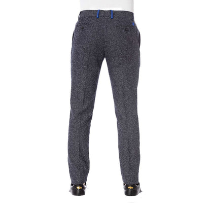  - Black Cotton Men Trousers