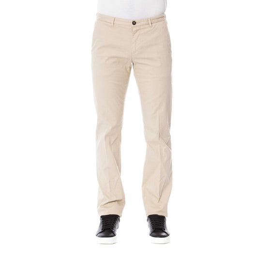  - Beige Cotton Men's Pants