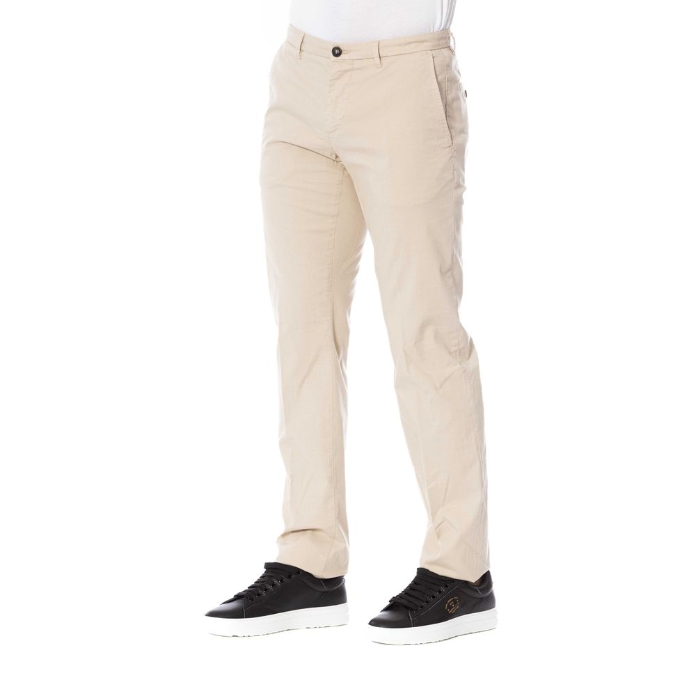  - Beige Cotton Men's Pants