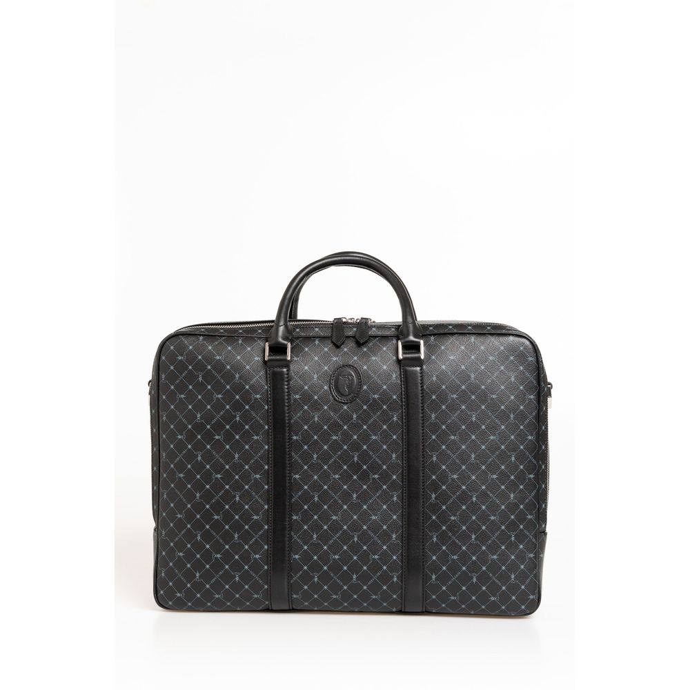 Black Leather Men Briefcase