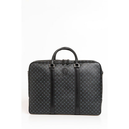  - Black Leather Men Briefcase