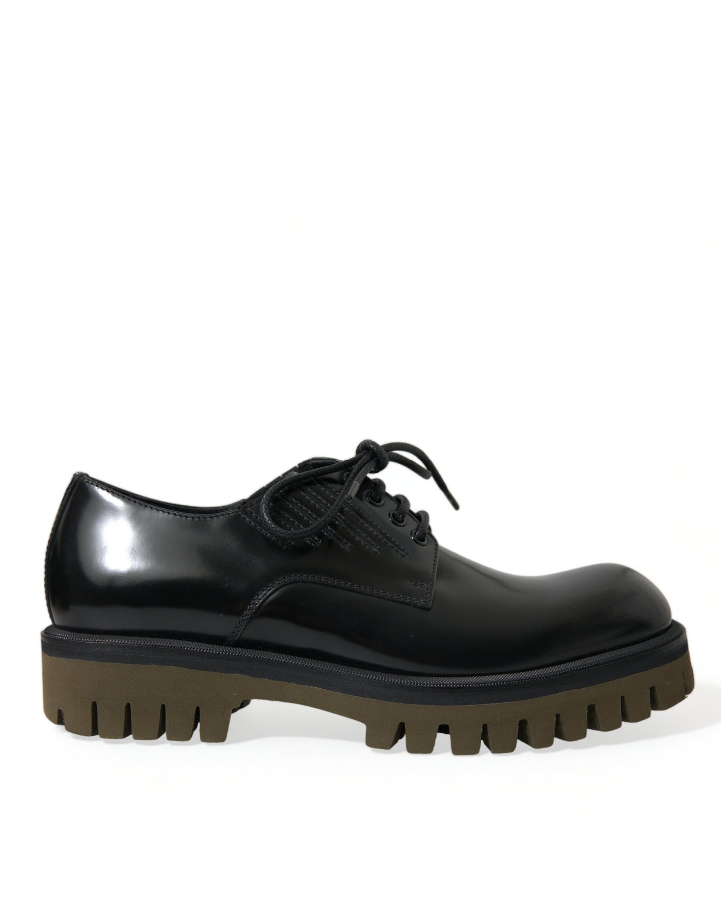  - Elegant Black Leather Derby Dress Shoes