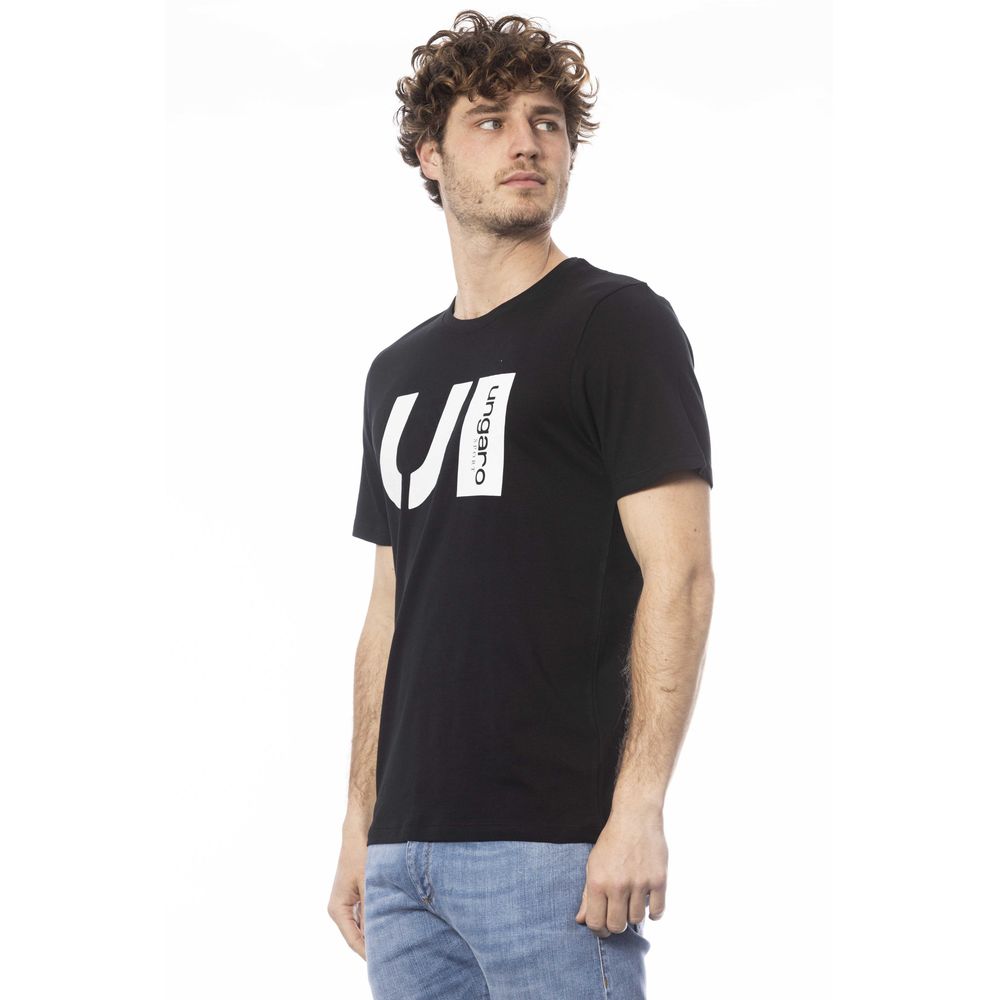  - Black Cotton Men T-Shirt