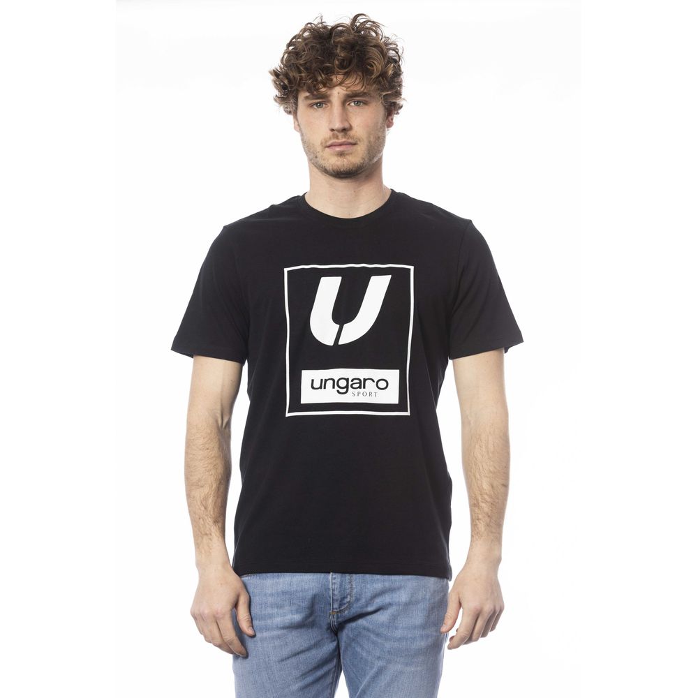  - Black Cotton Men T-Shirt