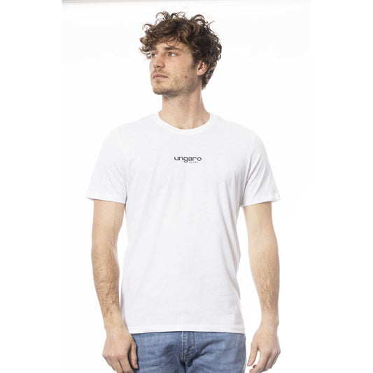  - White Cotton Men T-Shirt