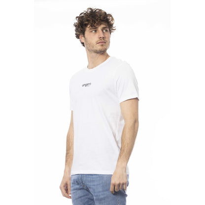  - White Cotton Men T-Shirt