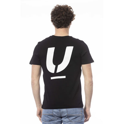  - Black Cotton Men T-Shirt