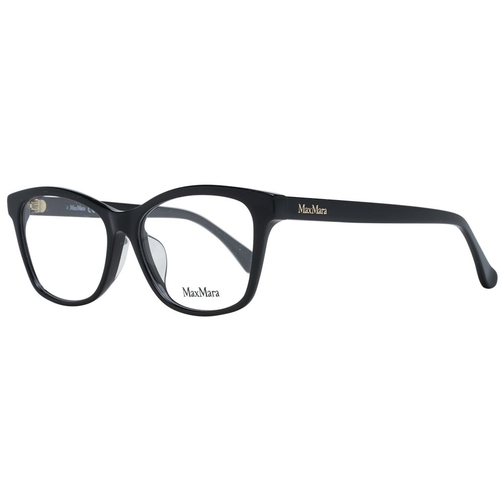 Max Mara Women's Optical Frames – Black Rectangle Design, 54mm