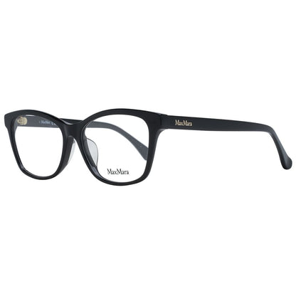 Max Mara Women's Optical Frames – Black Rectangle Design, 54mm