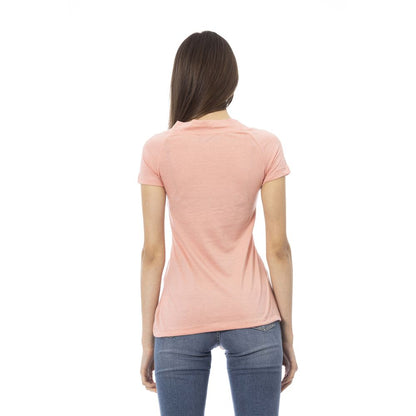  - Pink Cotton Women Top