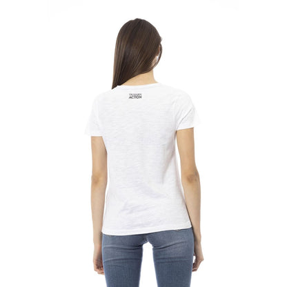  - White Cotton Women Top