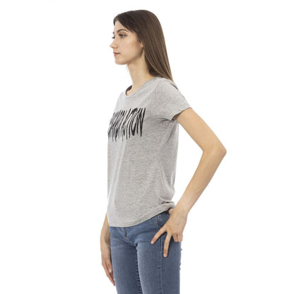  - Gray Cotton Women Top