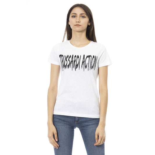  - White Cotton Women Top