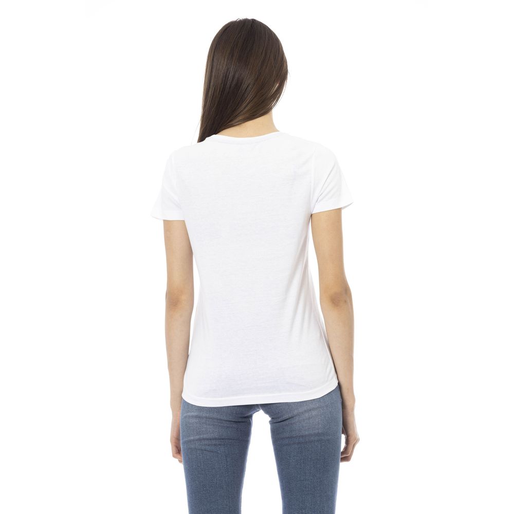  - White Cotton Women Top