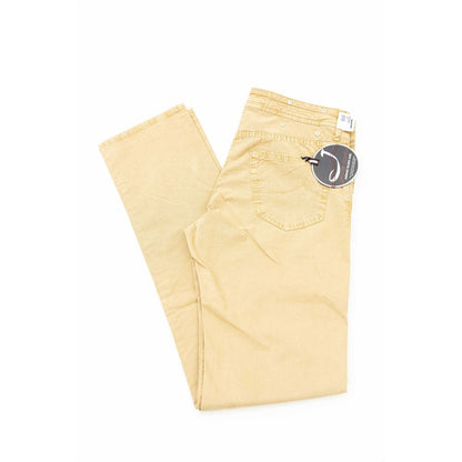  - Beige Cotton Men Jean