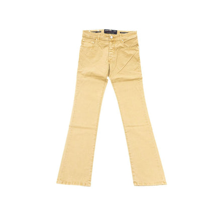  - Beige Cotton Men Jean