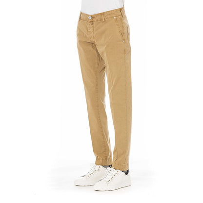  - Beige Cotton Men Pants