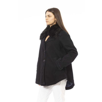  - Black Cotton Women Jacket