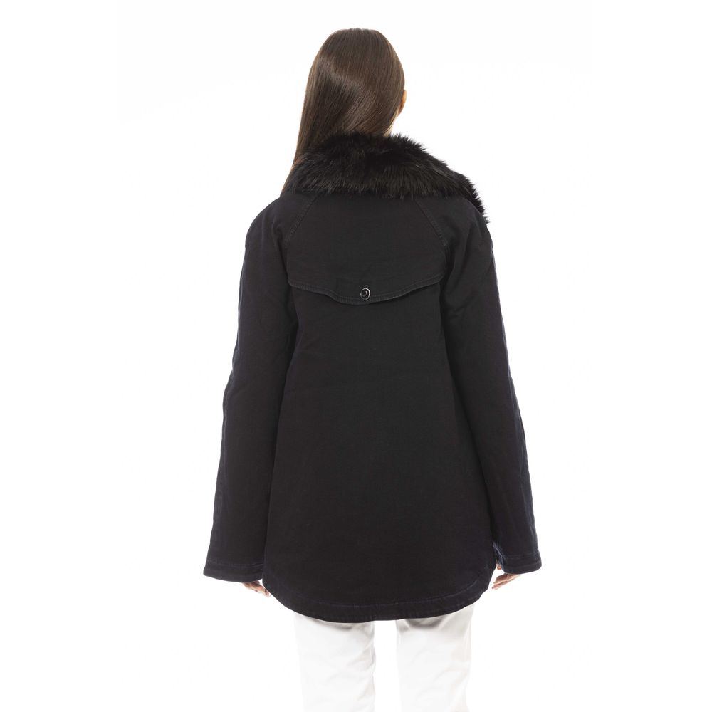  - Black Cotton Women Jacket