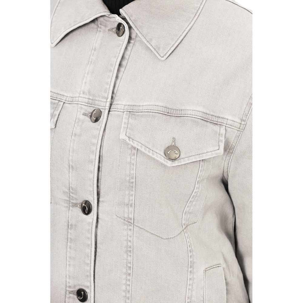  - Gray Cotton Women Jacket