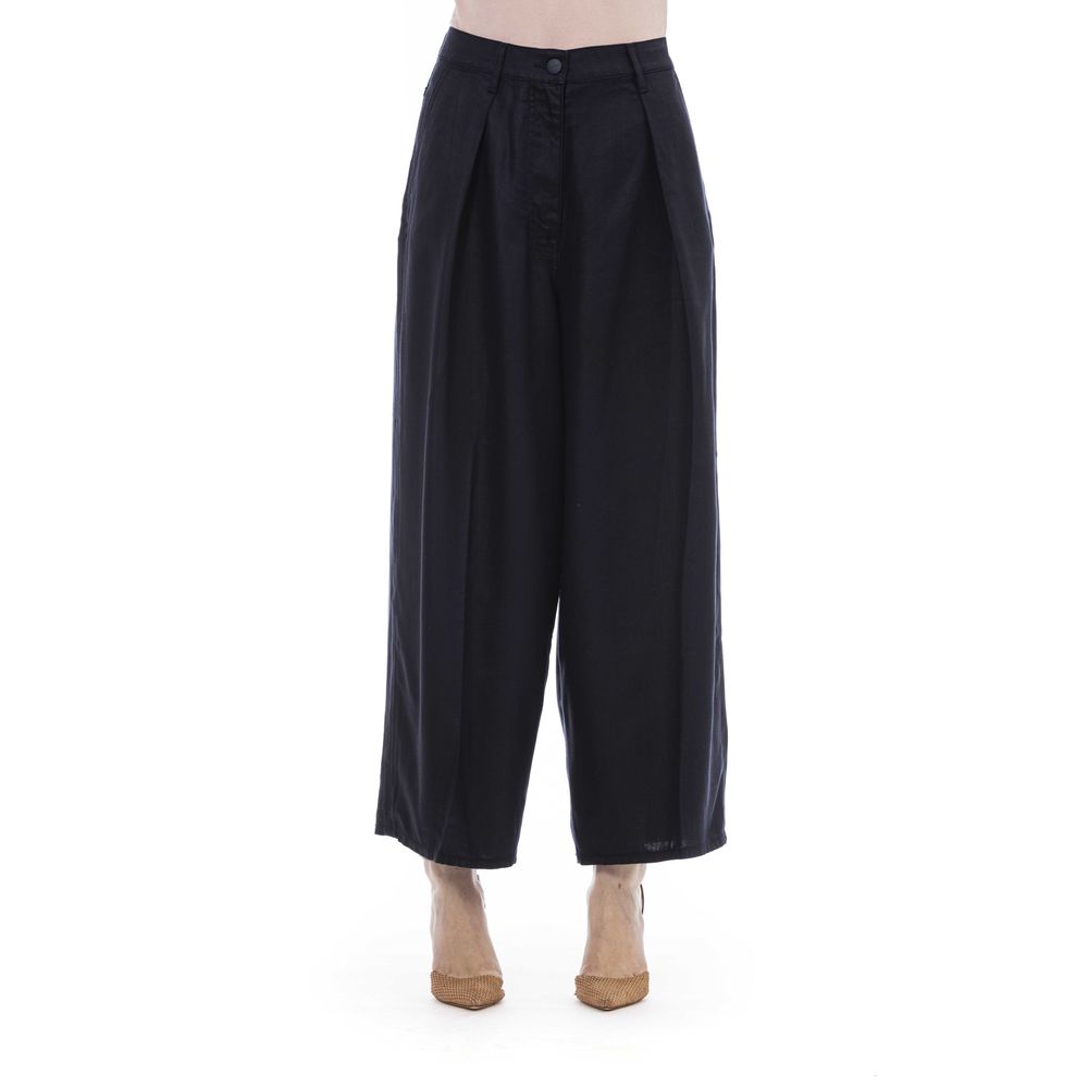  - Black Cotton Women Pant